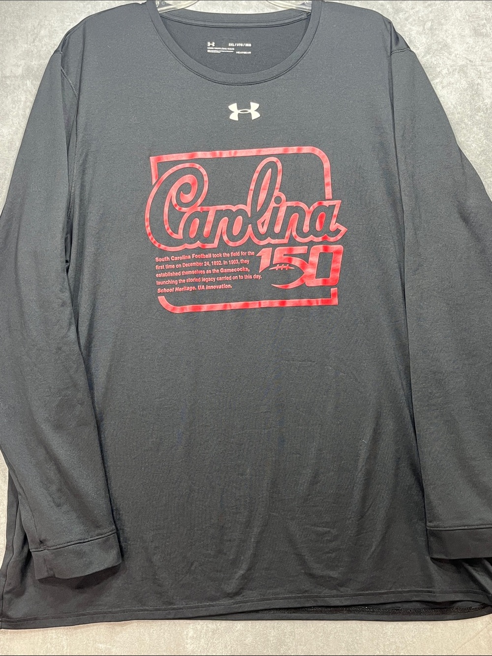Under Armour HeatGear South Carolina Gamecocks Carolina 150 Long Sleeve 2XL